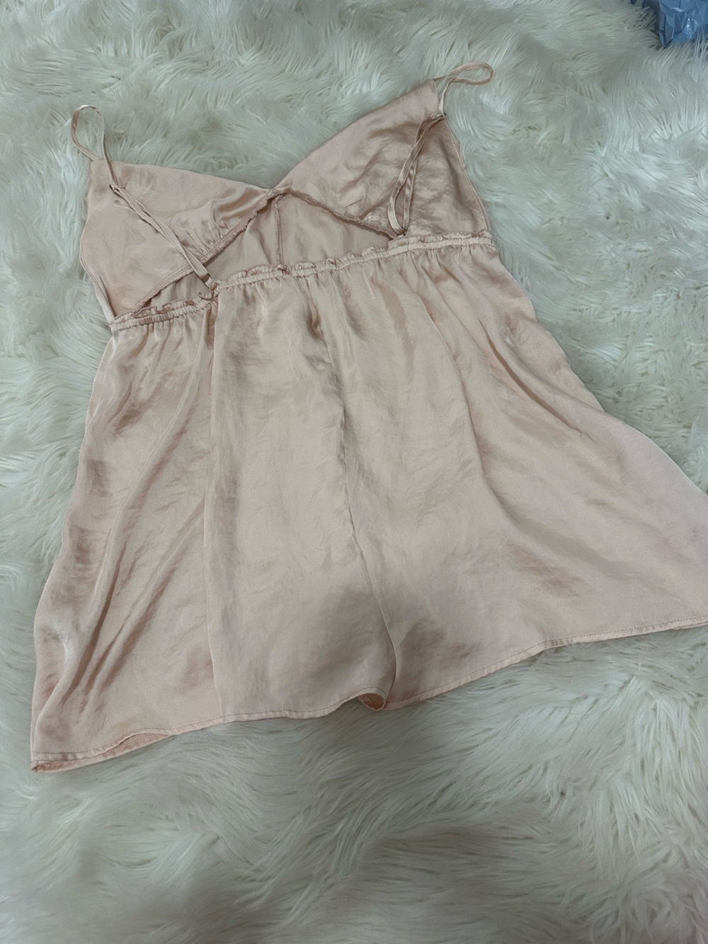 Free People intimately Blush Satin romper - Picture 3 of 3